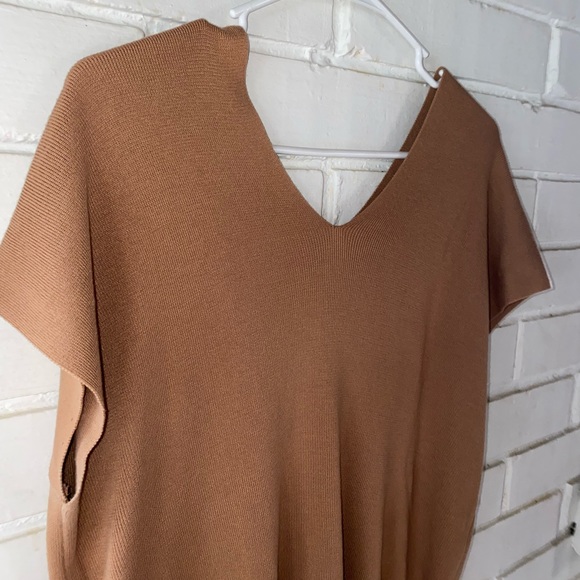 Brown Ribbed Sweater Vest - Picture 3 of 5